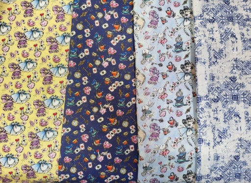 Cute Fabric Journal Kit - Alice in Wonderland